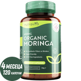 Moringa Biologica - Bio Moringa 600 mg 120 Capsule Vegane