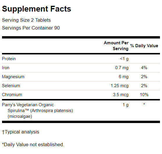 Spirulina Biologica 500 mg - 180 Compresse