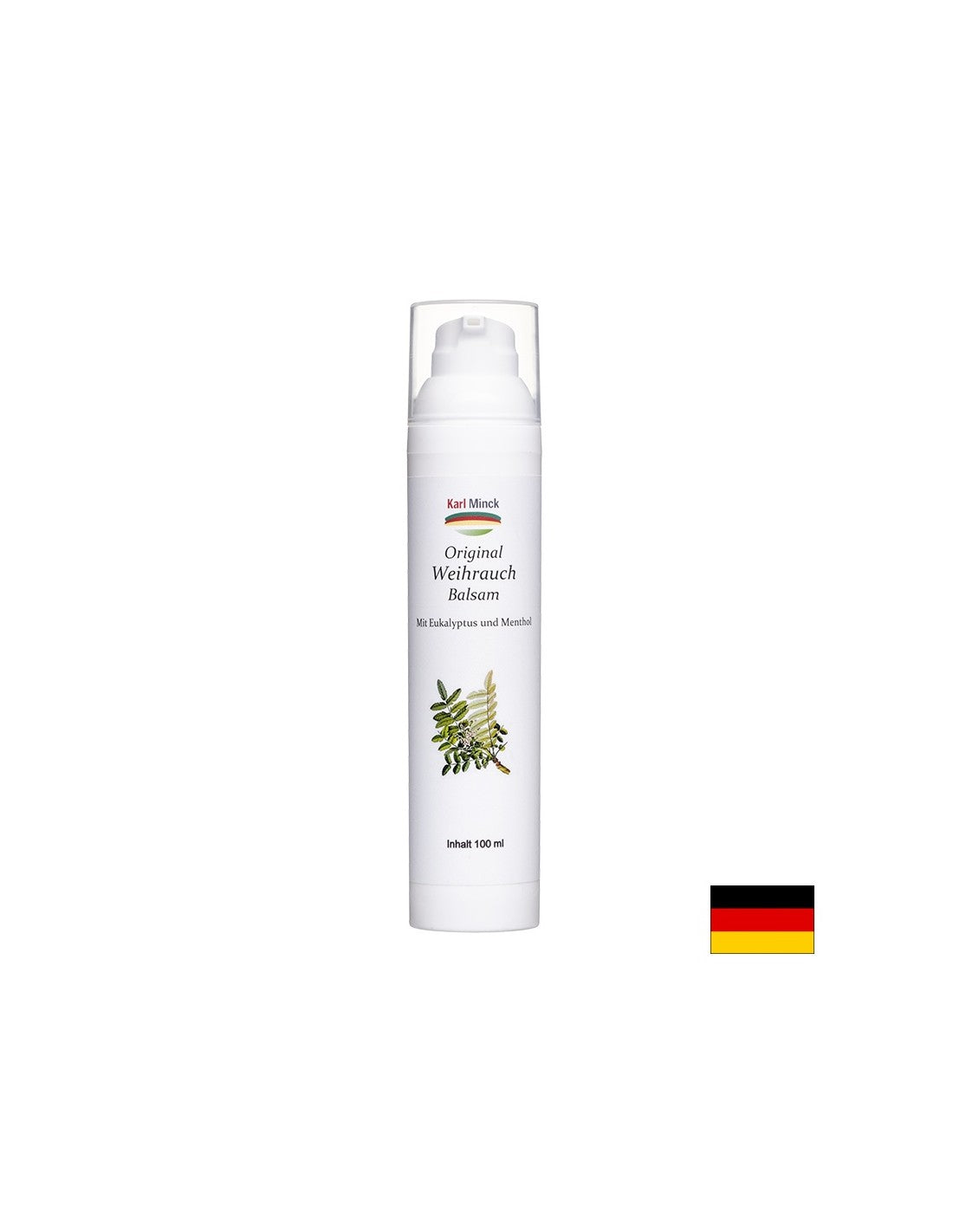 Original Weihrauch Balsam mit Eukalyptus und Menthol - Balsamo con incenso, mentolo ed eucalipto, 100 ml <tc>Karl Minck</tc>