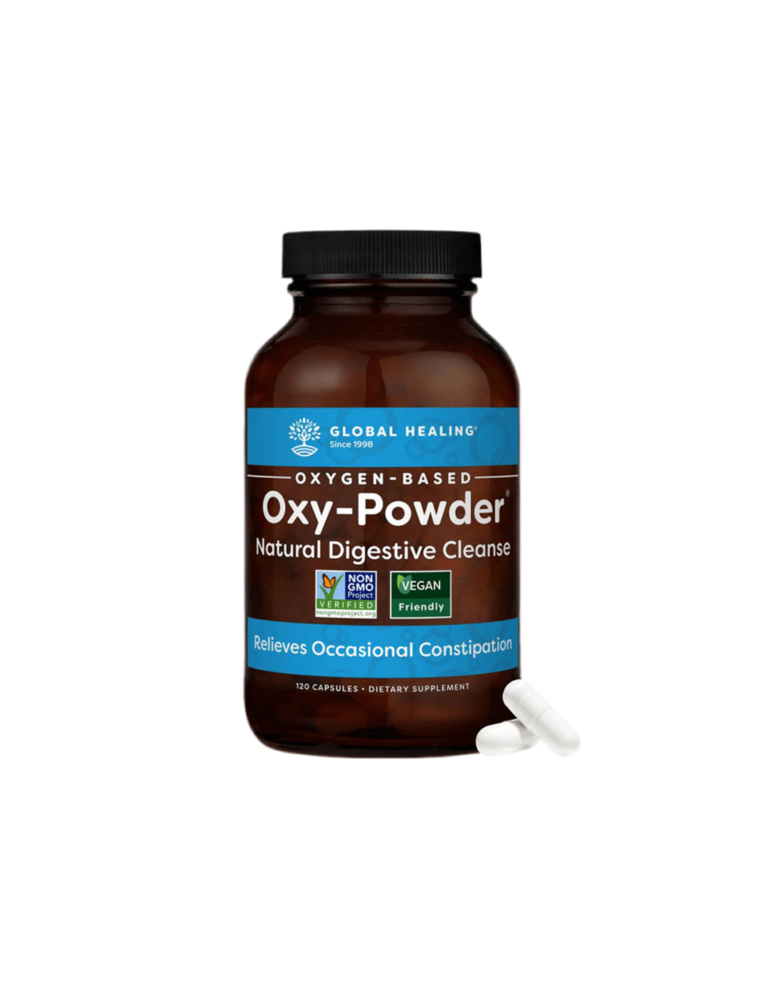 Oxy-Powder Natural Digestive Cleanse - Pulizia digestiva naturale, 60 capsule Guarigione globale