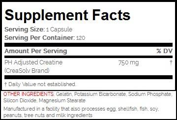 Creatina a PH modificato - 120 capsule