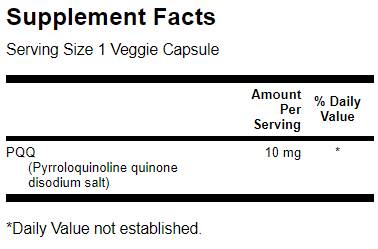 PQQ 10 mg/Pirrolochinolina Chinone - 30 capsule