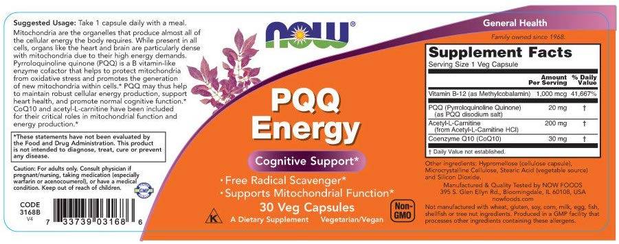 PQQ Energia 20 mg - 30 capsule