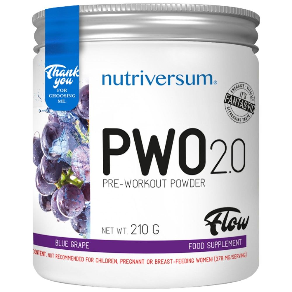 PWO 2.0 Flusso | Polvere pre-allenamento - 210 grammi