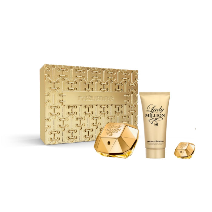 <tc>PACO RABANNE</tc> Lady Million Eau De Perfume Spray 80ml Set 3 pezzi