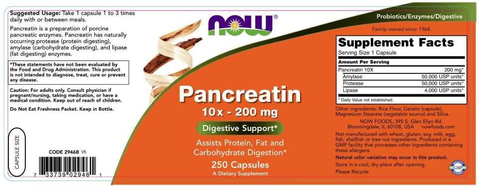 Pancreatina 2000 - 250 capsule