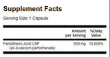 Acido Pantotenico 500 mg - 250 capsule
