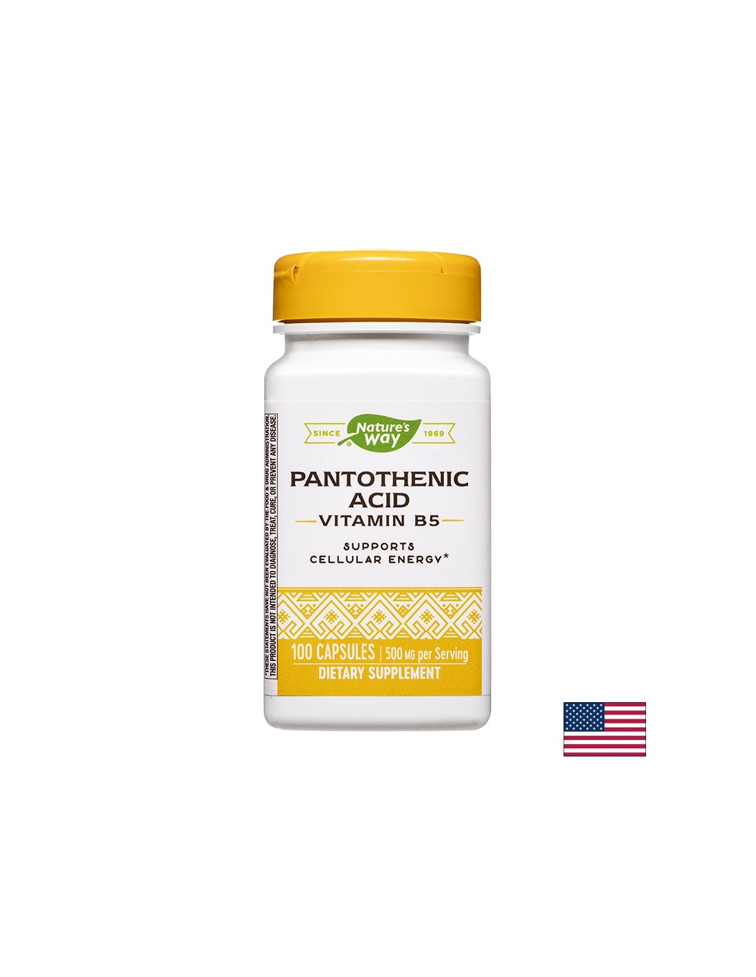 Acido pantotenico (vitamina B5), 100 capsule Nature's Way