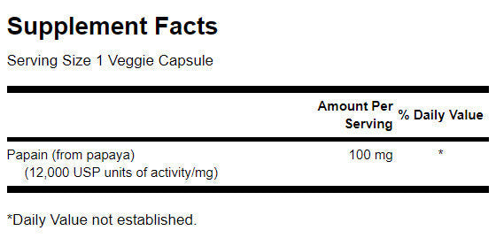 Papaina Enzima di papaia 100 mg - 90 capsule