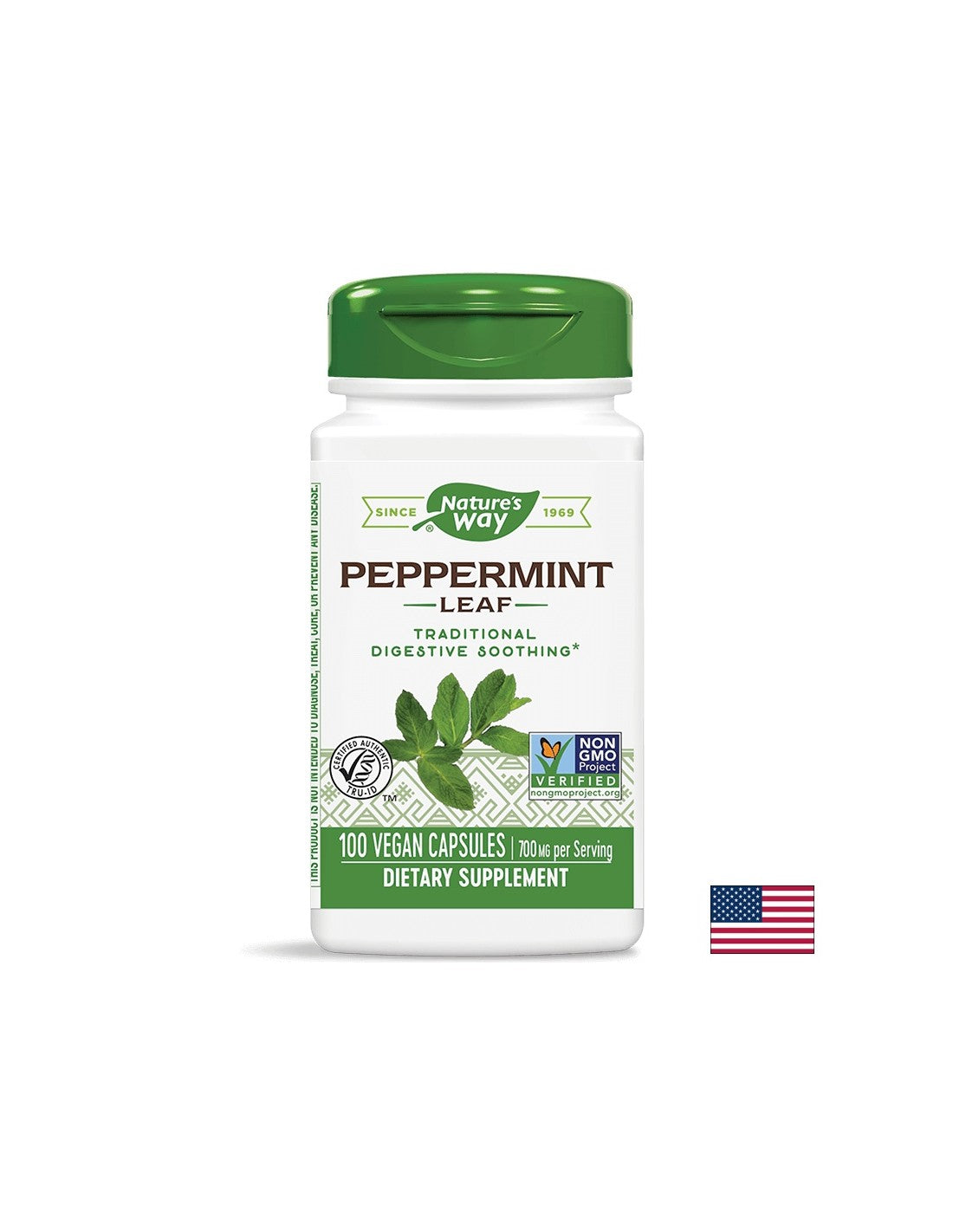 Foglie di menta piperita - 100 capsule