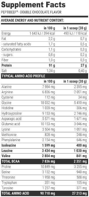 Peptibeef con peptidi di manzo - 2000 grammi