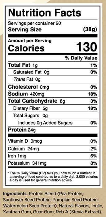 Proteine ​​Vegetali | Formula 100% vegana - 630 grammi