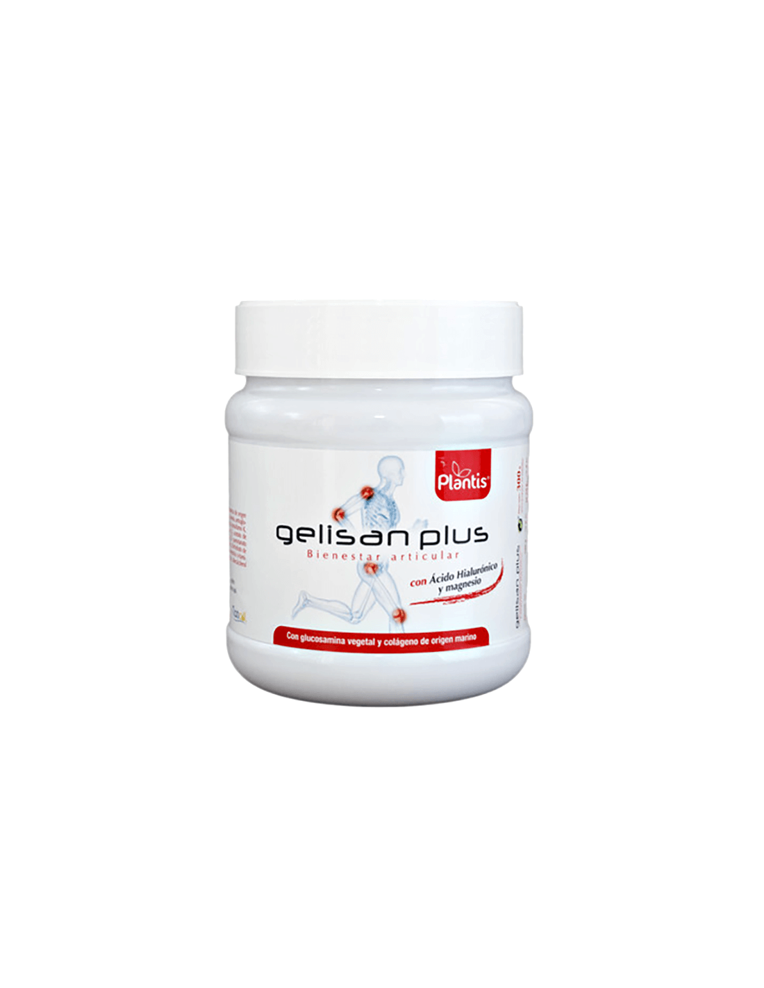 Collagene marino + acido ialuronico, glucosamina, vitamine e magnesio Plantis, polvere da 600 g