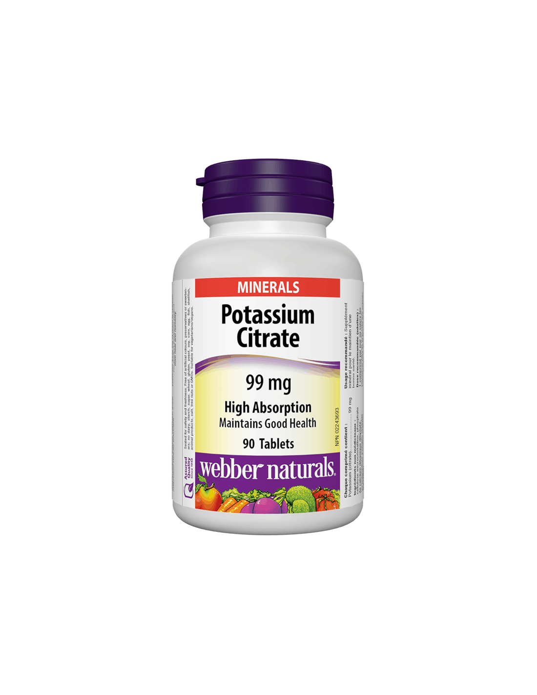 Citrato di potassio, 99 mg, 90 compresse