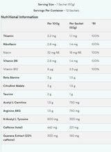 Gel pre-allenamento - 12 x 50 grammi