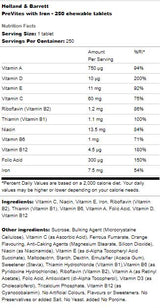PreVites con Iron | Masticabile - 250 capsule di gel masticabili