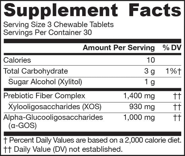 Prebiotico XOS + α-GOS - Prebiotico 90 compresse masticabili