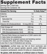 DHA prenatale 830 mg | Con 400 UI D3 - 90 capsule di gel