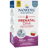 DHA prenatale 830 mg | Con 400 UI D3 - 90 Capsule gel masticabili