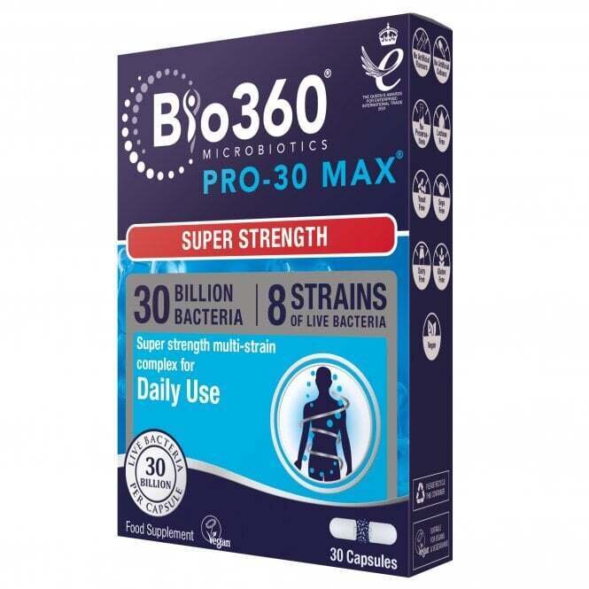 Probiotico Pro-30 MAX (30 miliardi di batteri) 30 miliardi. 30 capsule NaturesAid