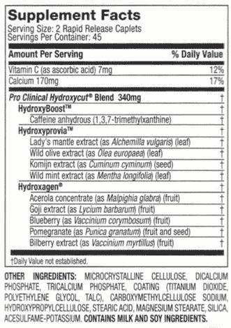 Pro Clinical HYDROXYCUT Perdere peso Bonus del 50% 90 capsule