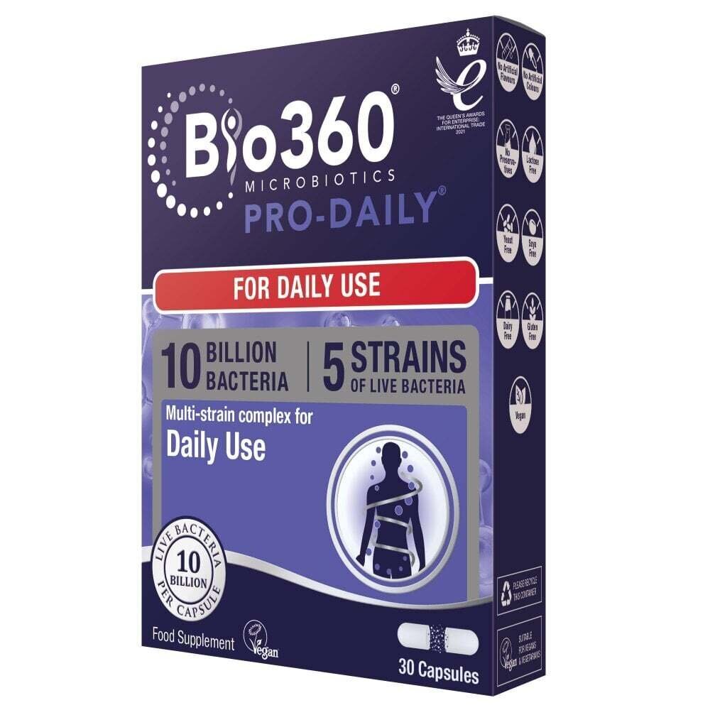 Probiotico Pro-Daily (10 miliardi di batteri) 10 miliardi. 30 capsule NaturesAid