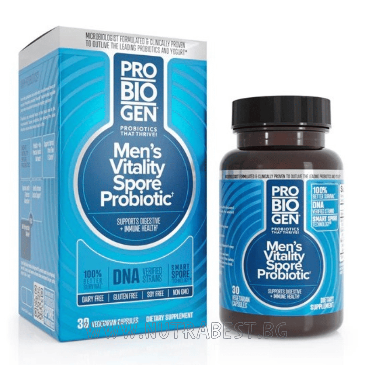 <tc>Probiogen</tc> Men`s Vitality Probiotic - Probiotico per uomini - 30 capsule