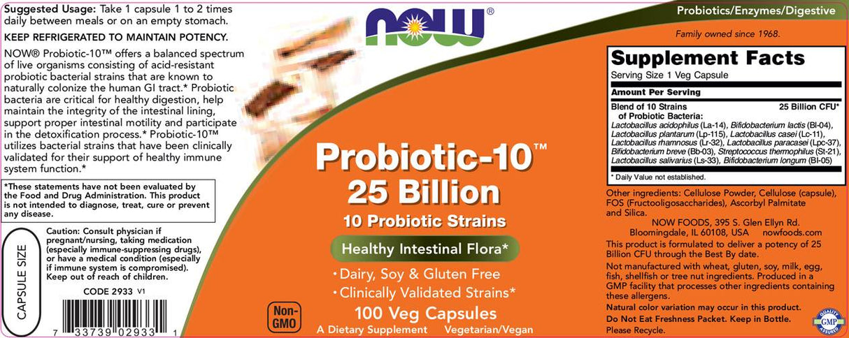 Probiotic-10 25 Miliardi - 100 capsule