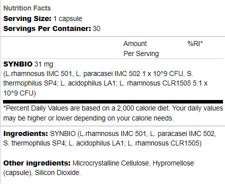 Probiotico | 5 ceppi attivi - 30 capsule