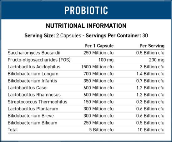 Probiotico | Formula multi-ceppo avanzata - 60 capsule
