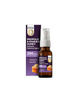 Propoli & Spray di difesa immunitaria al miele di Manuka 250 MED/ Spray per la gola con propoli (250 MED), miele di manuka e vitamina D3, 20 ml