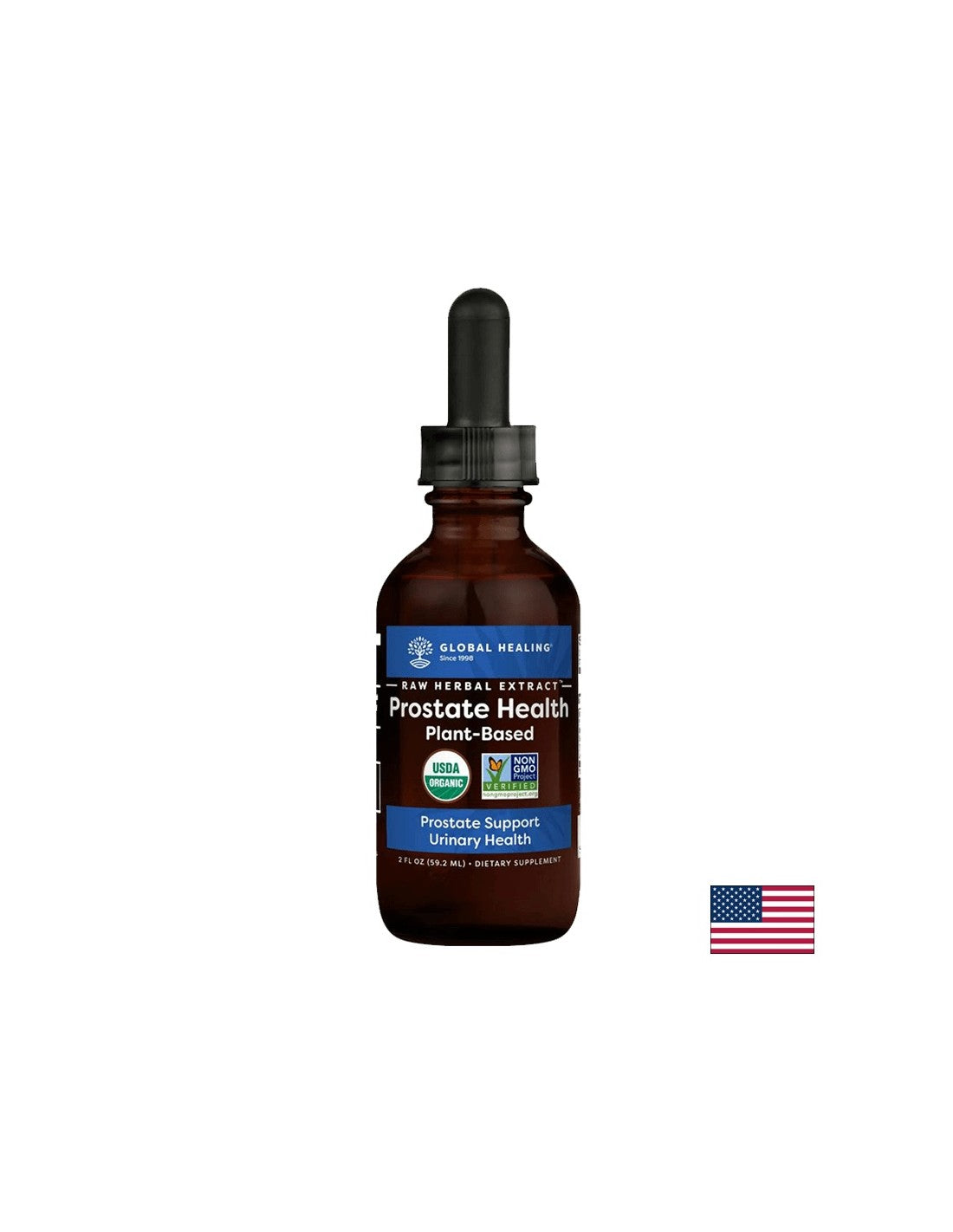 Salute della prostata a base vegetale - Cura della prostata, 59,2 ml Global Healing