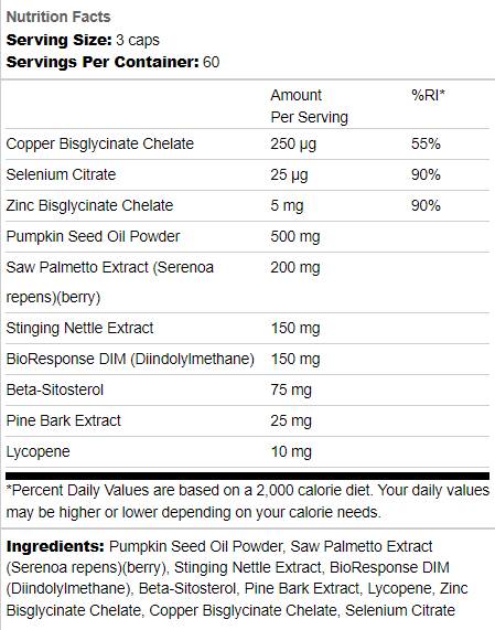 Prostata | con semi di zucca & Saw Palmetto - 180 capsule