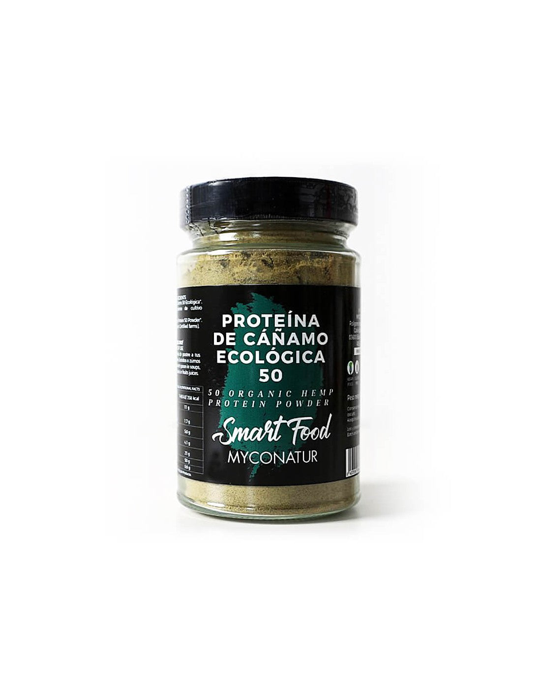 Proteina de canamo, Bio - Proteine ​​di canapa in polvere biologiche, 180 g <tc>Myconatur</tc>