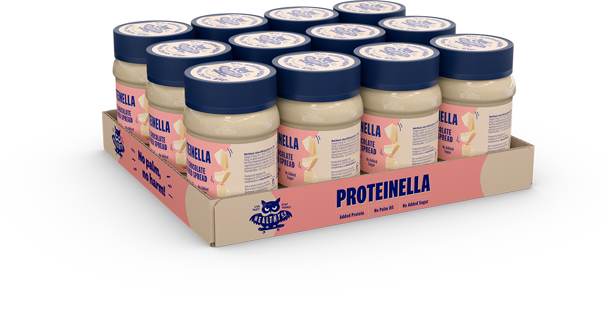 Proteinella White Chocolate 400 g - cioccolato bianco liquido senza zuccheri aggiunti e senza olio di palma