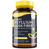 Fibra di buccia di psillio 700 mg 180 capsule vegetali <tc>Nutravita</tc>
