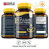 Fibra di buccia di psillio 700 mg 180 capsule vegetali <tc>Nutravita</tc>