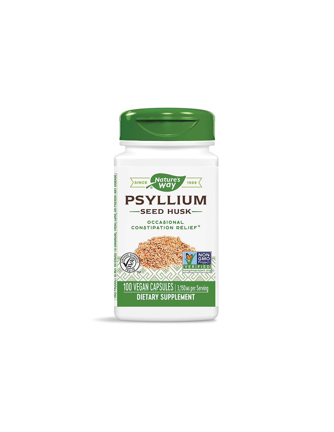 Buccia di semi di psillio 525 mg x 100 capsule Nature's Way