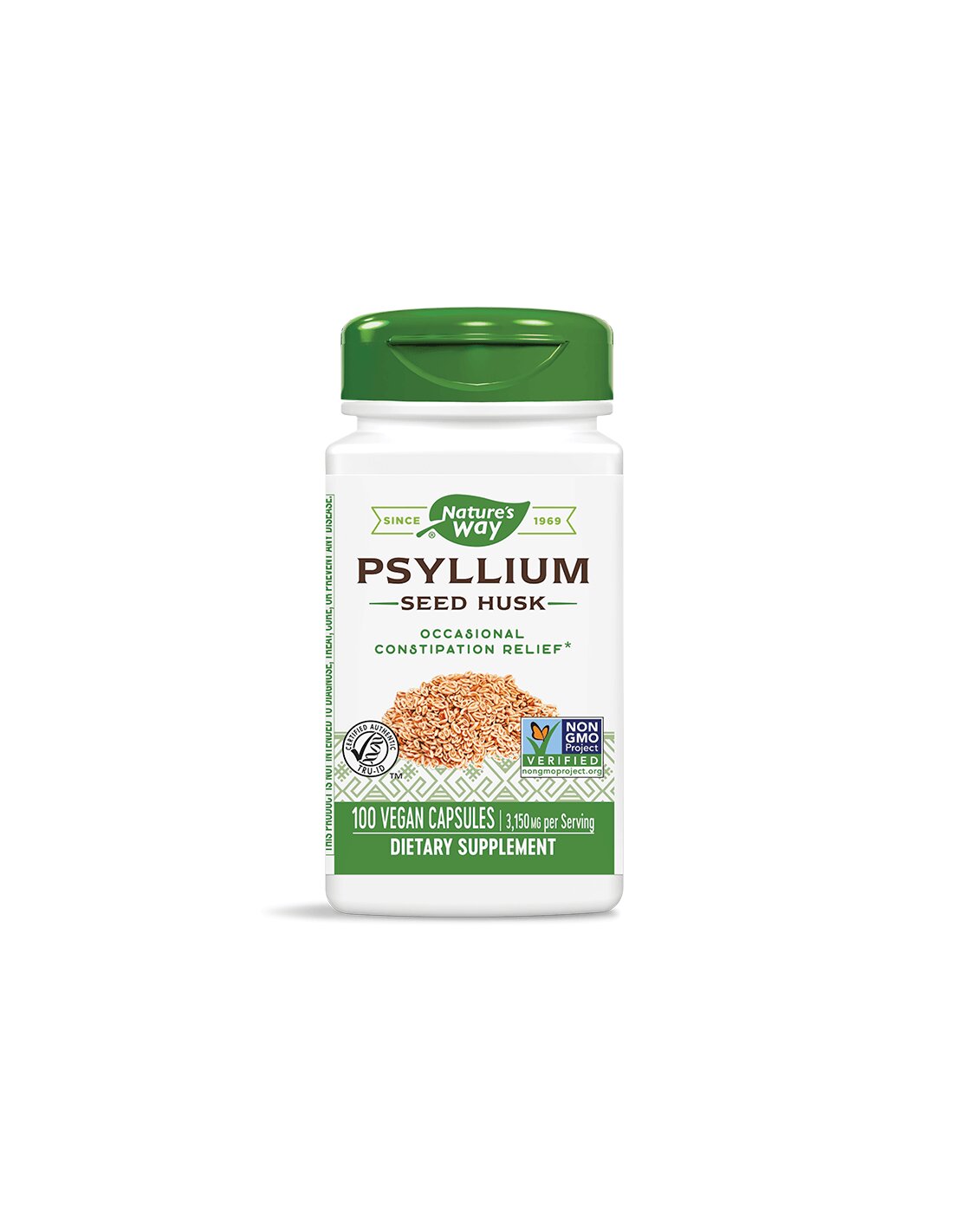 Buccia di semi di psillio 525 mg x 100 capsule Nature's Way