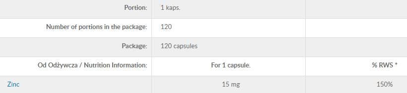 Zinco puro 120 capsule