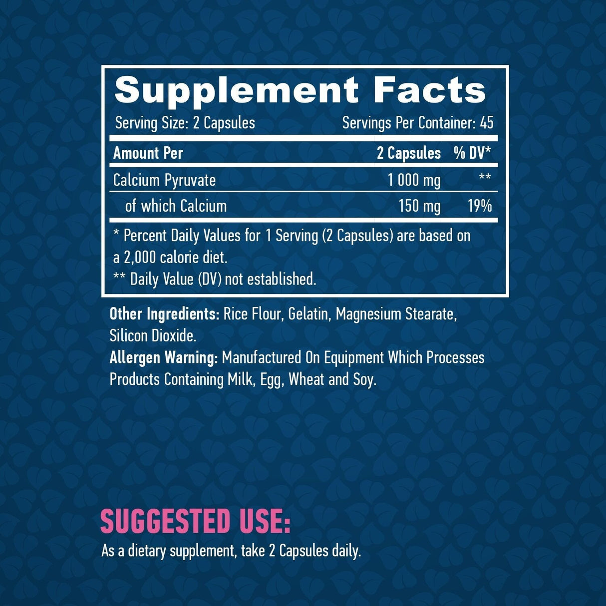 Piruvato 500 mg. /90 tappi.
