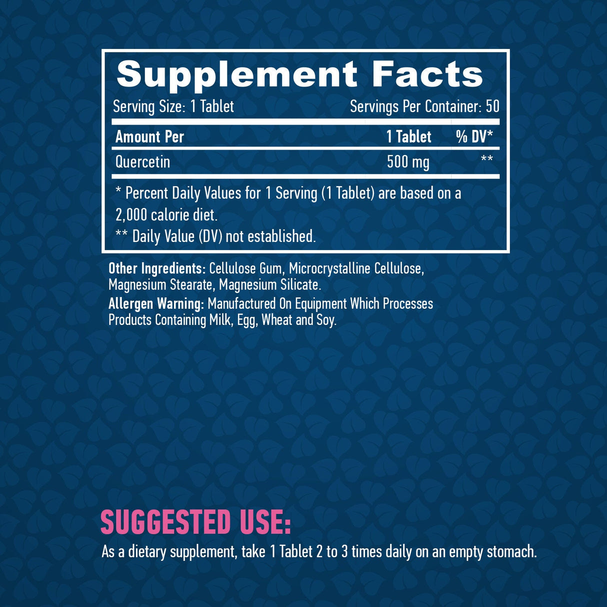 Quercetina 500 mg./50 compresse.