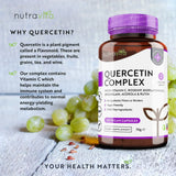 Complesso di quercetina con bromelina 120 capsule vegetali. <tc>Nutravita</tc>