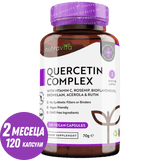 Complesso di quercetina con bromelina 120 capsule vegetali. <tc>Nutravita</tc>