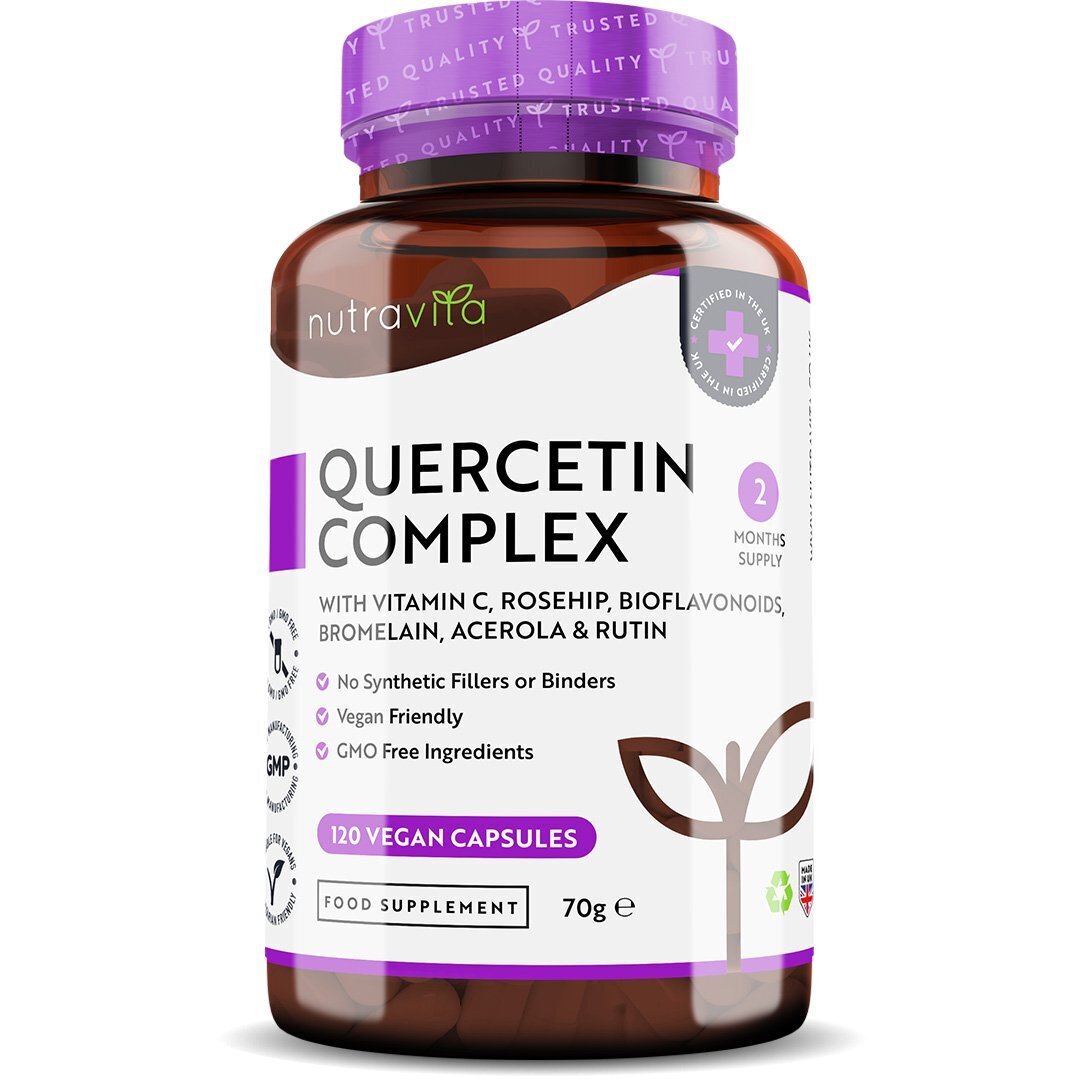 Complesso di quercetina con bromelina 120 capsule vegetali. <tc>Nutravita</tc>
