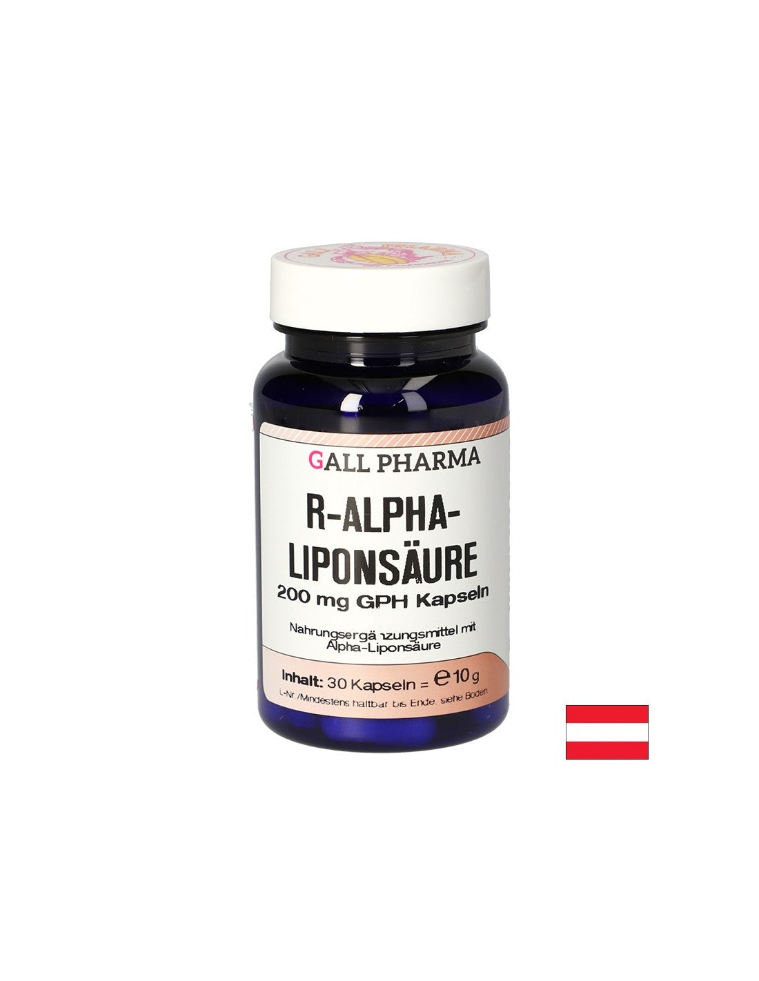 Antiossidante, prevenzione del diabete - Acido R-alfa lipoico, 30 capsule