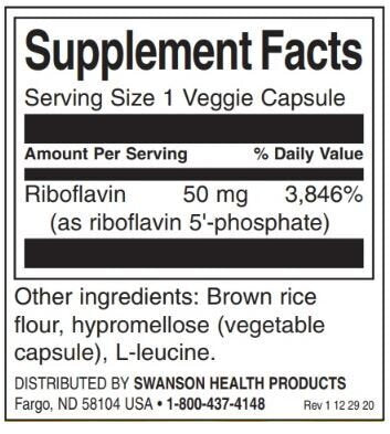 R-5-P Riboflavina-5-fosfato 50 mg - 60 capsule