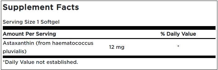 Astaxantina 12 mg - 30 capsule gel