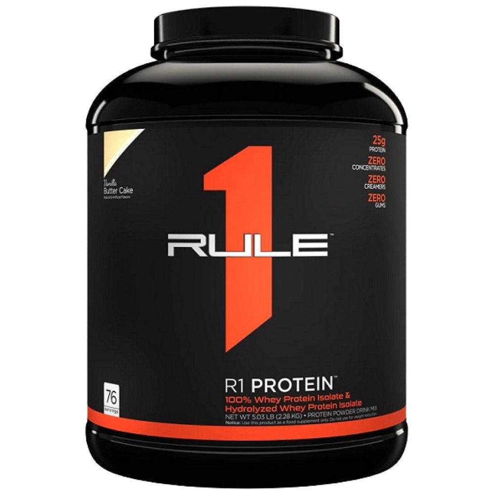 Proteine ​​R1 | 100% siero del latte isolato & Idrolizzato di siero di latte - 2196-2280 grammi