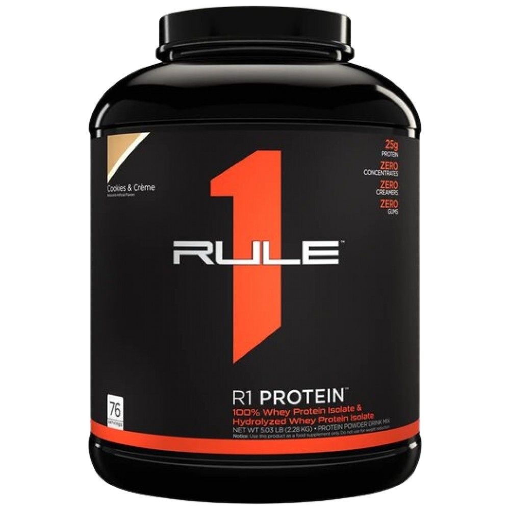 Proteine ​​R1 | 100% siero del latte isolato & Idrolizzato di siero di latte - 2196-2280 grammi